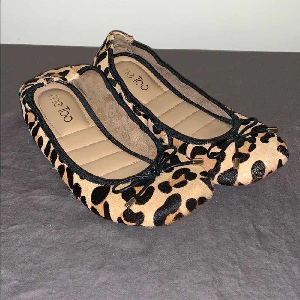 Leopard flats with cushioning